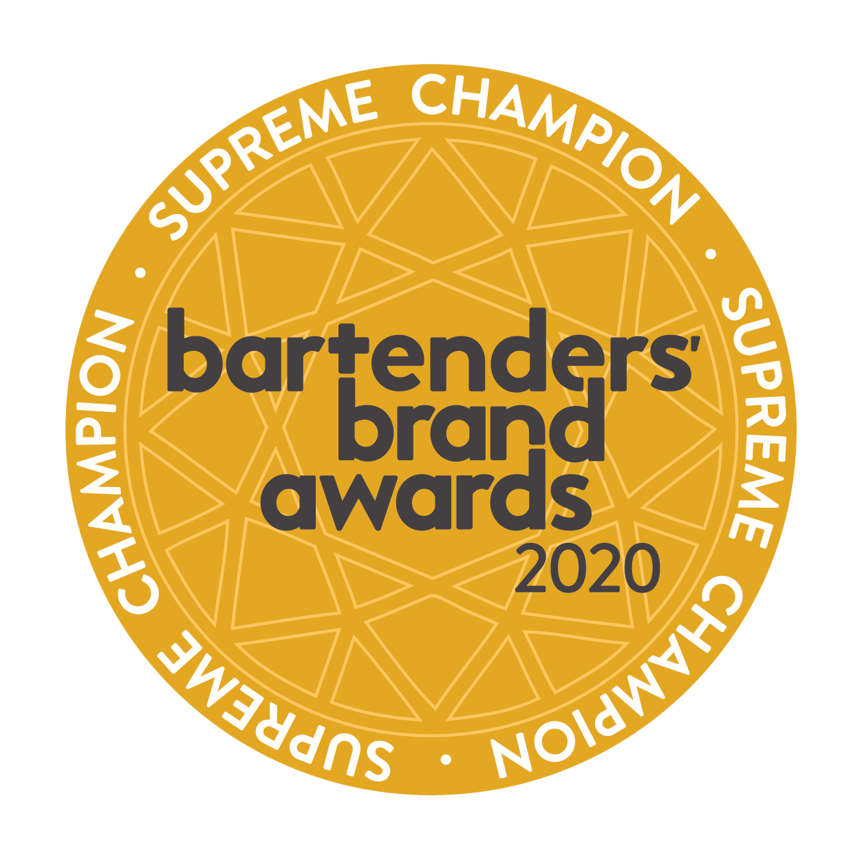 Bartenders Brand Awards 2020 Supreme Champion award